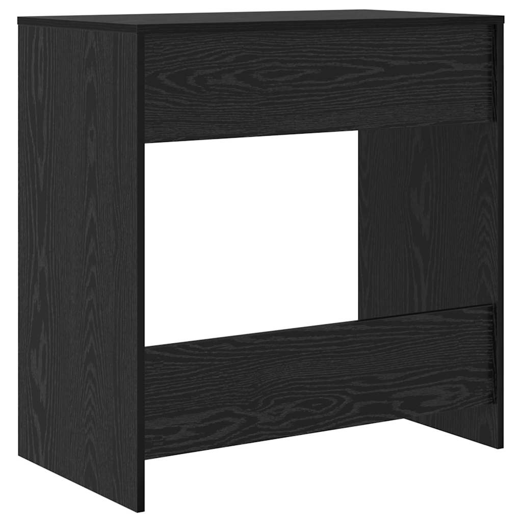 vidaXL Bureau noir aspect chêne 77,5 x 43 x 79 cm