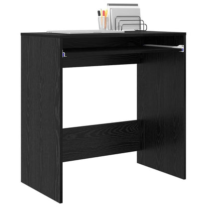 vidaXL Bureau noir aspect chêne 77,5 x 43 x 79 cm