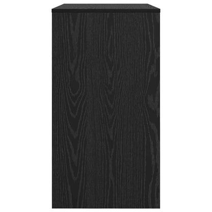 vidaXL Bureau noir aspect chêne 77,5 x 43 x 79 cm
