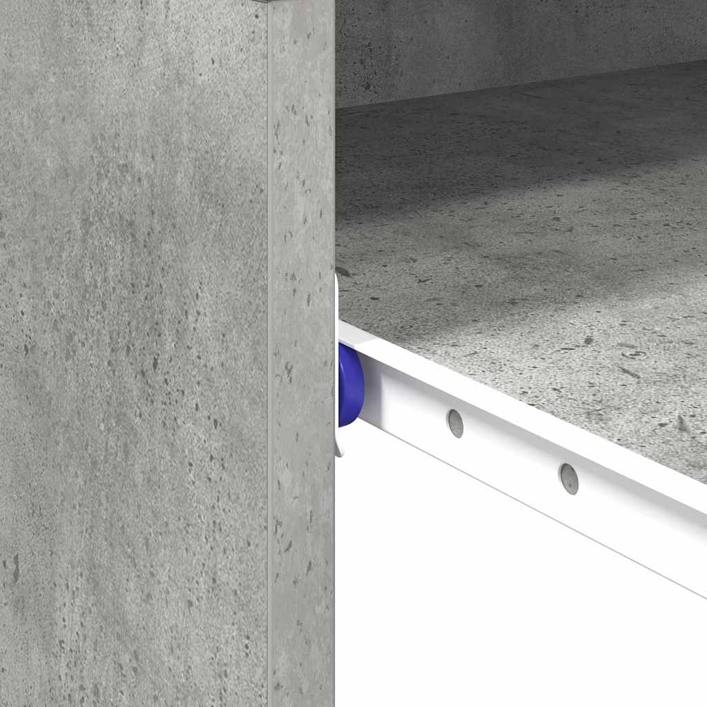 vidaXL Schreibtisch Beton Grau 77,5 x 43 x 79 cm Holzwerkstoff