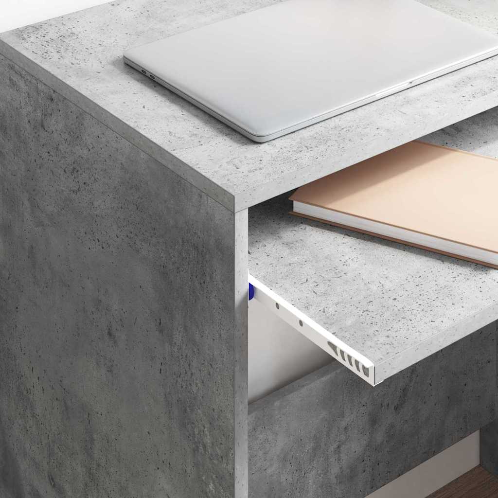 vidaXL Schreibtisch Beton Grau 77,5 x 43 x 79 cm Holzwerkstoff