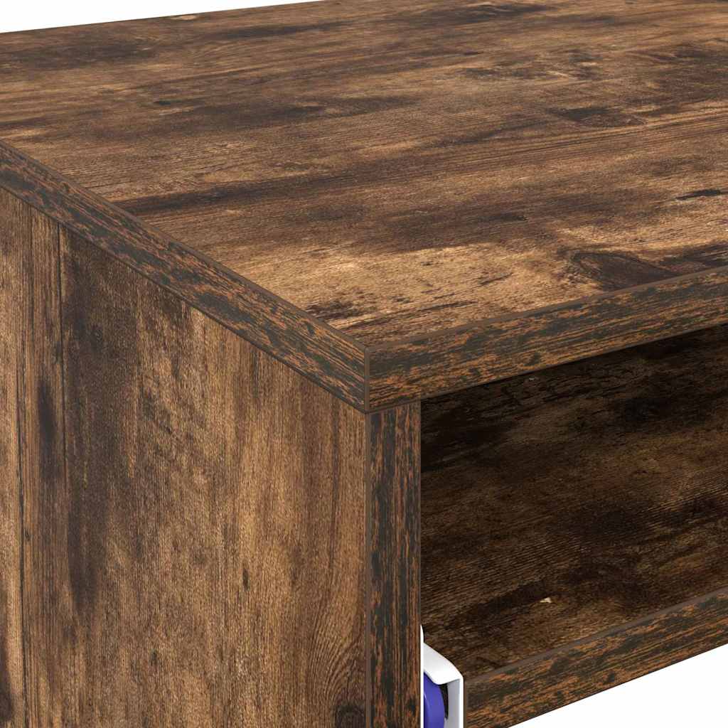 vidaXL Schreibtisch Geräucherte Eiche 77,5 x 43 x 79 cm Holzwerkstoff