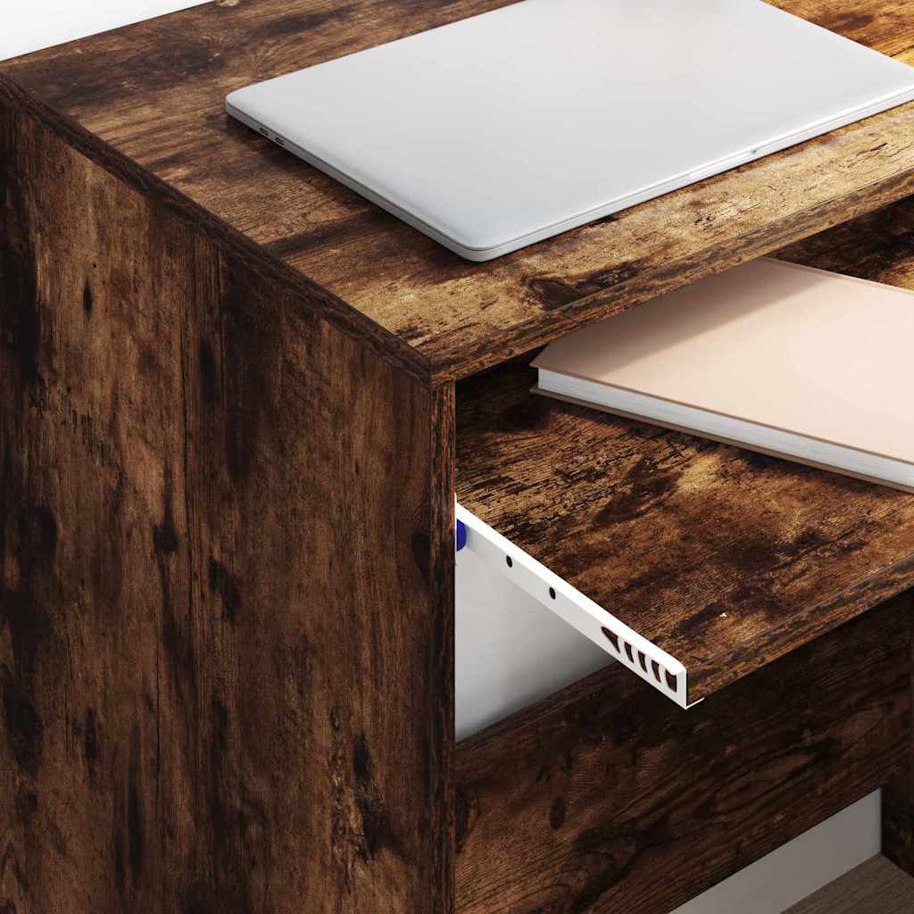 vidaXL Schreibtisch Geräucherte Eiche 77,5 x 43 x 79 cm Holzwerkstoff