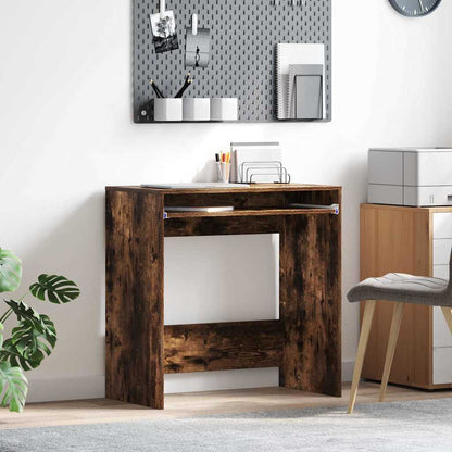 vidaXL Schreibtisch Geräucherte Eiche 77,5 x 43 x 79 cm Holzwerkstoff