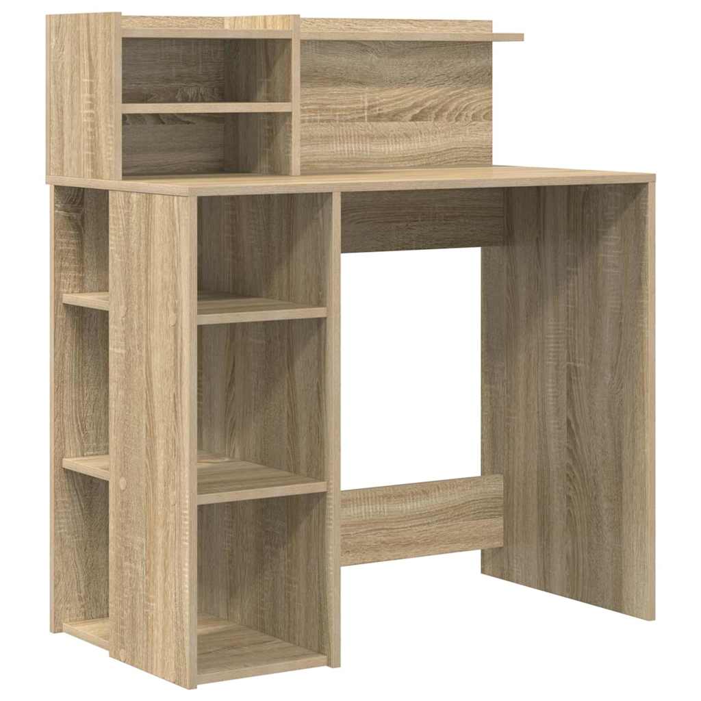 Schreibtisch Sonoma-Eiche 90 x 48 x 101,5 cm Holzwerkstoff
