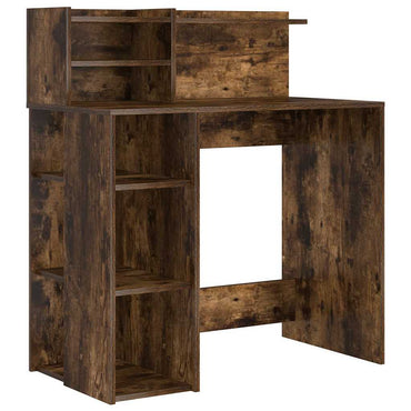 vidaXL Schreibtisch Geräucherte Eiche 90 x 48 x 101,5 cm Holzwerkstoff
