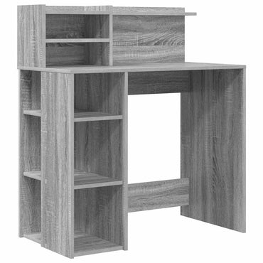 vidaXL Schreibtisch Graues Sonoma 90 x 48 x 101,5 cm Holzwerkstoff
