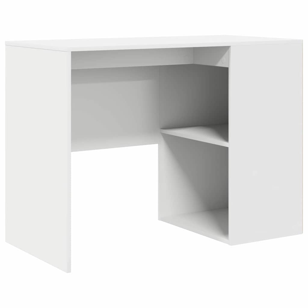 vidaXL Schreibtisch mit Regal Weiß 102 x 50 x 75 cm Holzwerkstoff