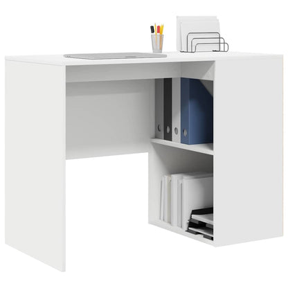 vidaXL Schreibtisch mit Regal Weiß 102 x 50 x 75 cm Holzwerkstoff