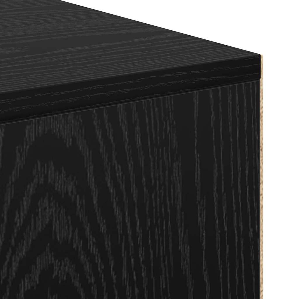 vidaXL Schreibtisch mit Regal Schwarz Eichen-Optik 102 x 50 x 75 cm