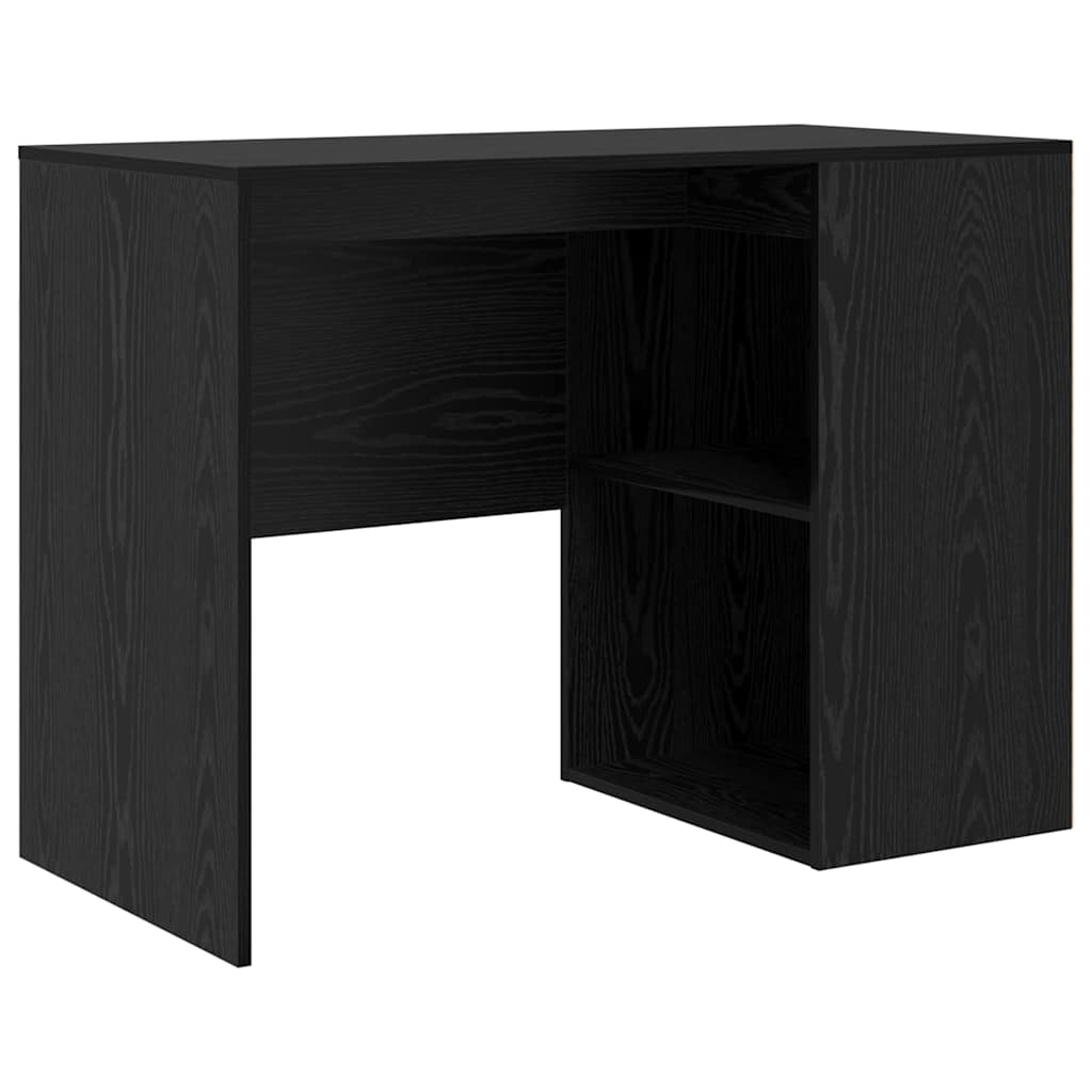 vidaXL Schreibtisch mit Regal Schwarz Eichen-Optik 102 x 50 x 75 cm