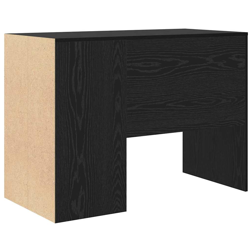 vidaXL Schreibtisch mit Regal Schwarz Eichen-Optik 102 x 50 x 75 cm