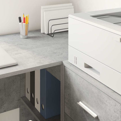 vidaXL Schreibtisch Beton Grau 102 x 50 x 75 cm Holzwerkstoff
