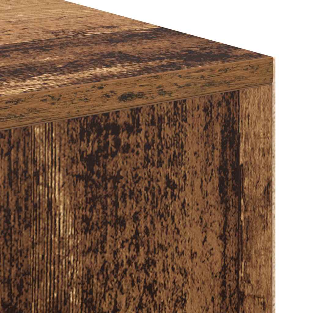 vidaXL Schreibtisch mit Regal Altholz 102 x 50 x 75 cm Holzwerkstoff