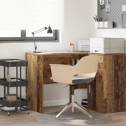 vidaXL Schreibtisch mit Regal Altholz 102 x 50 x 75 cm Holzwerkstoff