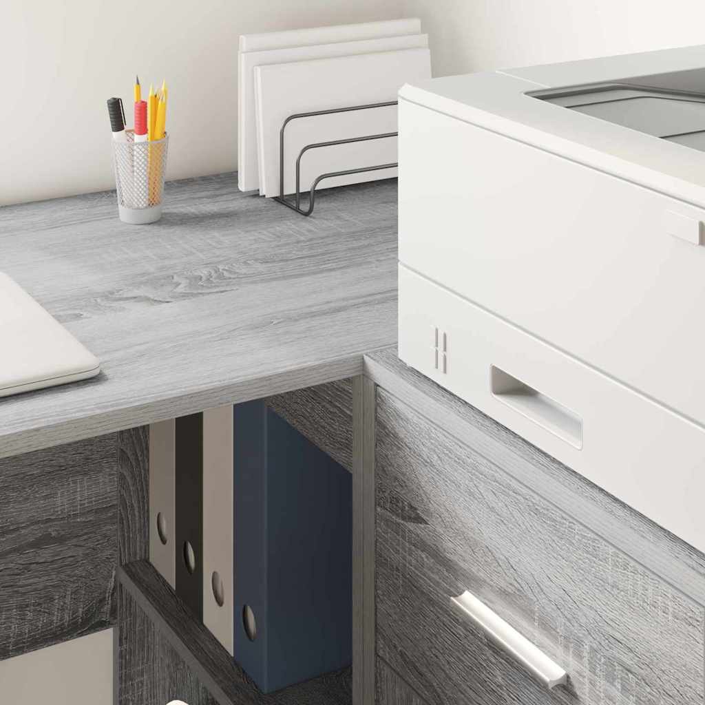 vidaXL Sideboard mit Schubladen Graues Sonoma 38 x 34 x 75 cm