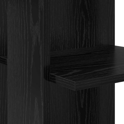 vidaXL Eck-Schreibtisch Schwarz Eichen-Optik 140 x 113,5 x 75 cm