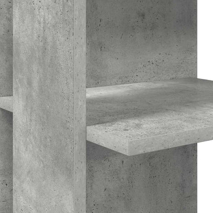 vidaXL Eck-Schreibtisch Beton Grau 140 x 113,5 x 75 cm Holzwerkstoff