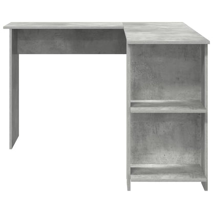 vidaXL Eck-Schreibtisch Beton Grau 140 x 113,5 x 75 cm Holzwerkstoff