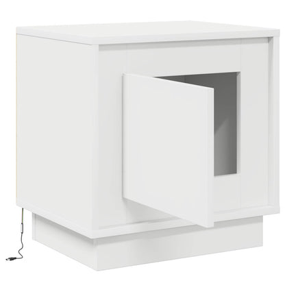 vidaXL Nachttisch Weiß 44 x 34,5 x 45 cm Holzwerkstoff