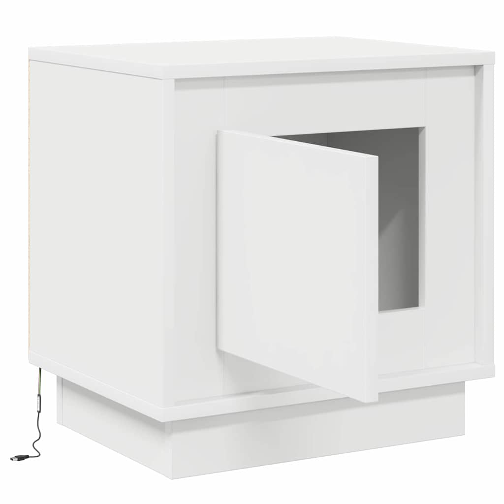 vidaXL Nachttisch 2 pcs Weiß 44 x 34,5 x 45 cm Holzwerkstoff