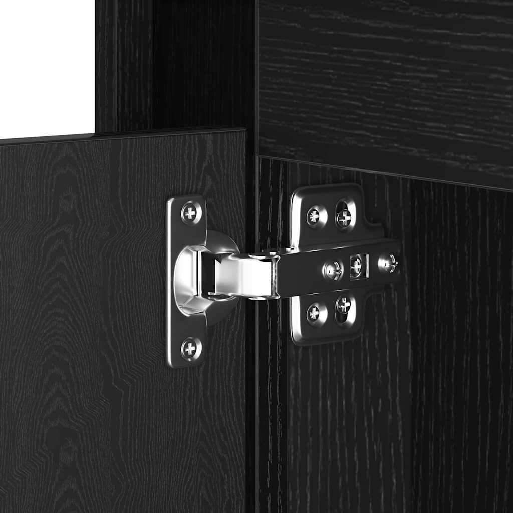 vidaXL Nachttisch Schwarz 44 x 34,5 x 45 cm Holzwerkstoff