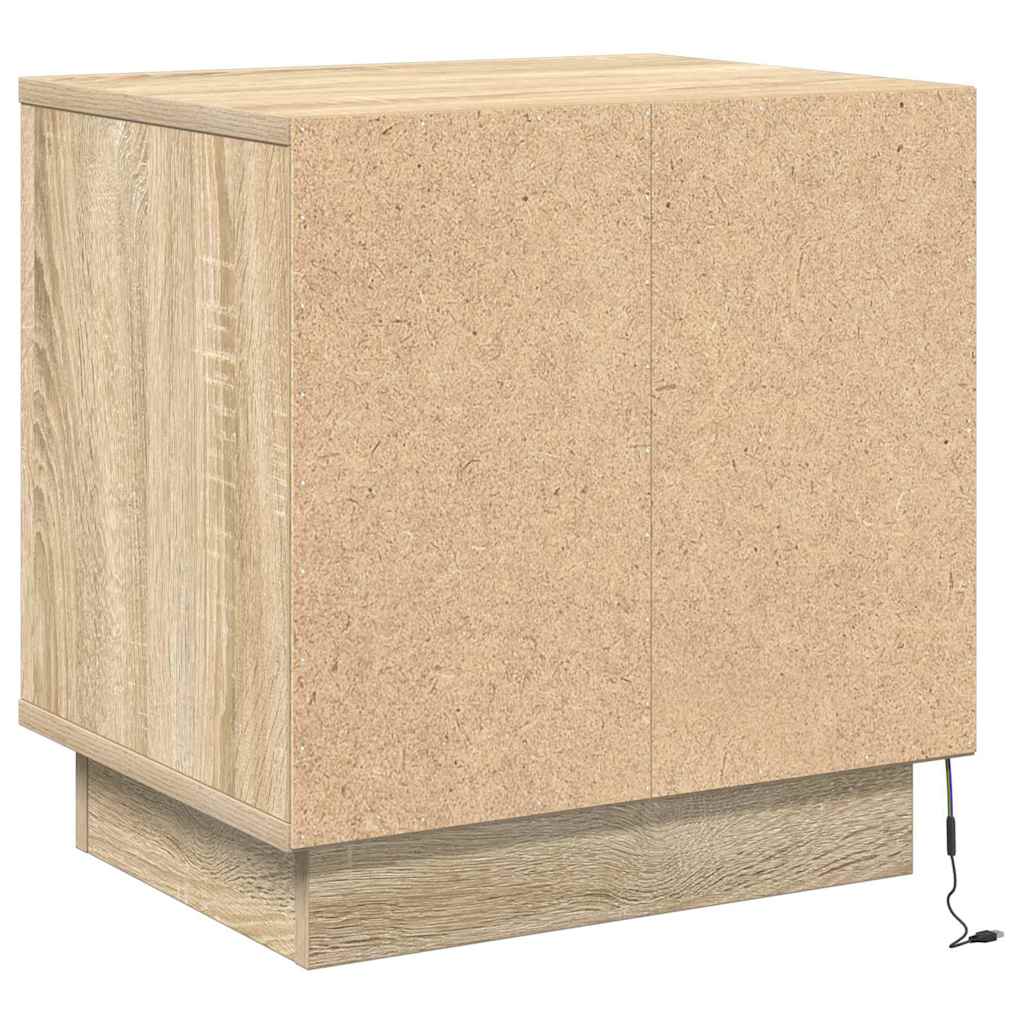 vidaXL Nachttisch 2 pcs Sonoma-Eiche 44 x 34,5 x 45 cm Holzwerkstoff