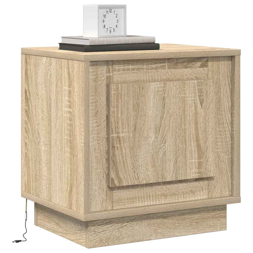 vidaXL Nachttisch 2 pcs Sonoma-Eiche 44 x 34,5 x 45 cm Holzwerkstoff