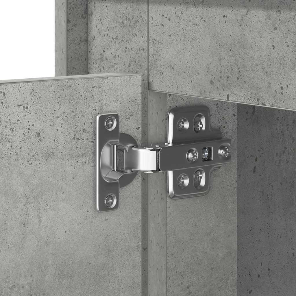 vidaXL Nachttisch Beton Grau 44 x 34,5 x 45 cm Holzwerkstoff