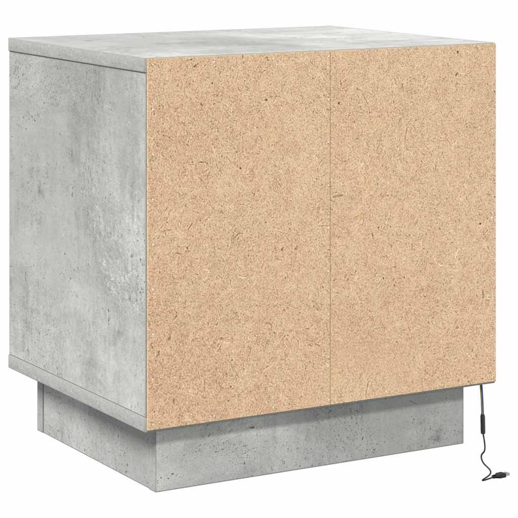 vidaXL Nachttisch Beton Grau 44 x 34,5 x 45 cm Holzwerkstoff
