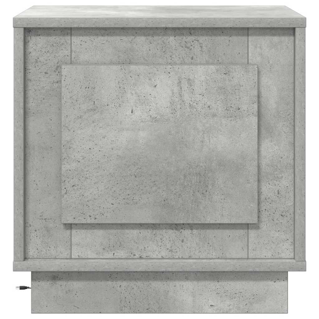 vidaXL Nachttisch Beton Grau 44 x 34,5 x 45 cm Holzwerkstoff