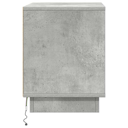 Nachttisch 2 pcs Beton Grau 44 x 34,5 x 45 cm Holzwerkstoff