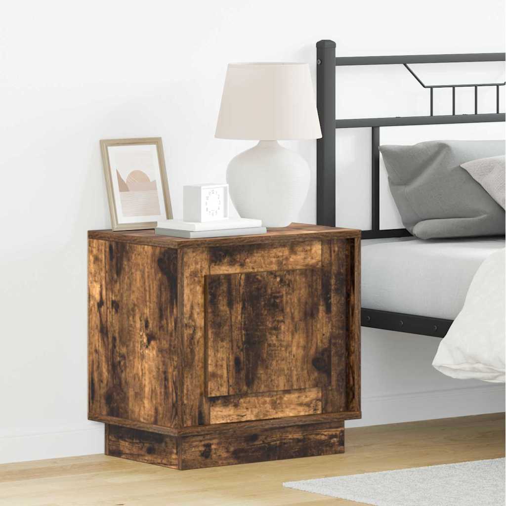 vidaXL Nachttisch Geräucherte Eiche 44 x 34,5 x 45 cm Holzwerkstoff