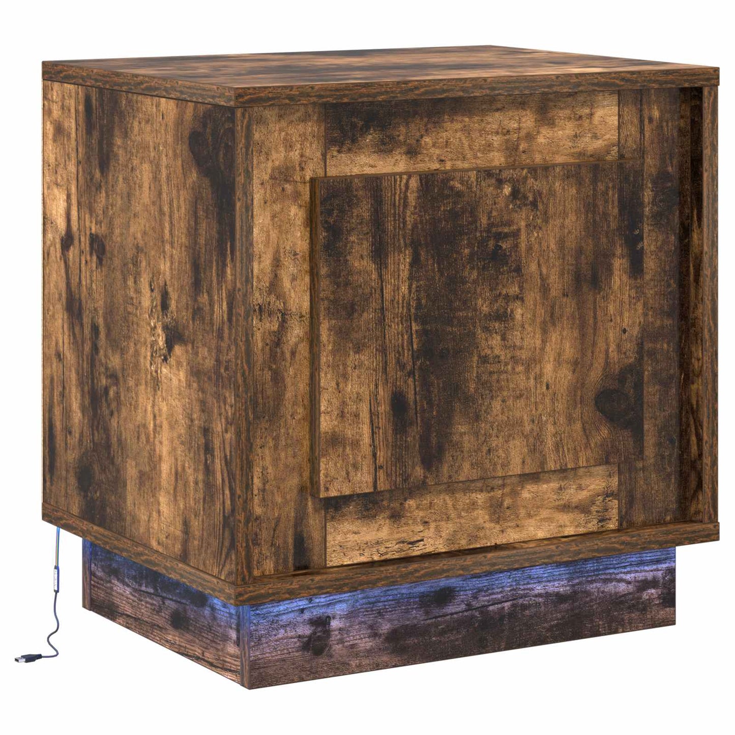 vidaXL Nachttisch Geräucherte Eiche 44 x 34,5 x 45 cm Holzwerkstoff