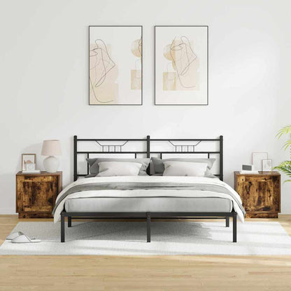vidaXL Nachttisch 2 pcs Geräucherte Eiche 44 x 34,5 x 45 cm