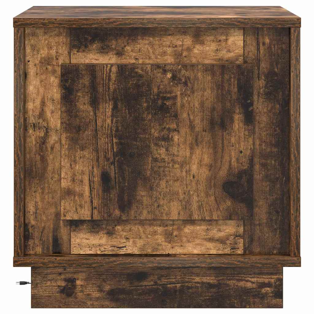 vidaXL Nachttisch 2 pcs Geräucherte Eiche 44 x 34,5 x 45 cm