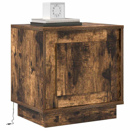 vidaXL Nachttisch 2 pcs Geräucherte Eiche 44 x 34,5 x 45 cm