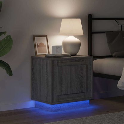 vidaXL Nachttisch Grau 44 x 34,5 x 45 cm Holzwerkstoff