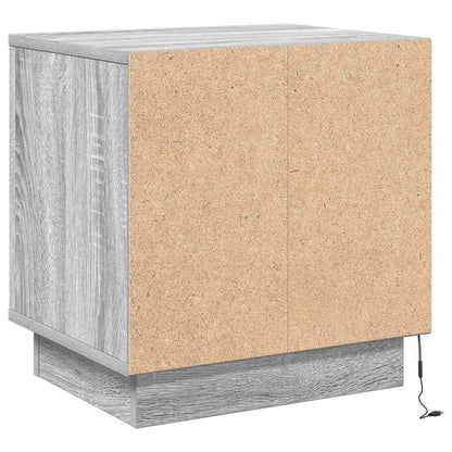 vidaXL Nachttisch Grau 44 x 34,5 x 45 cm Holzwerkstoff