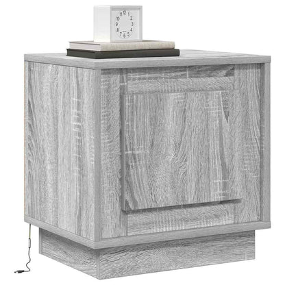 vidaXL Nachttisch Grau 44 x 34,5 x 45 cm Holzwerkstoff