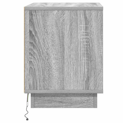 vidaXL Nachttisch Grau 44 x 34,5 x 45 cm Holzwerkstoff