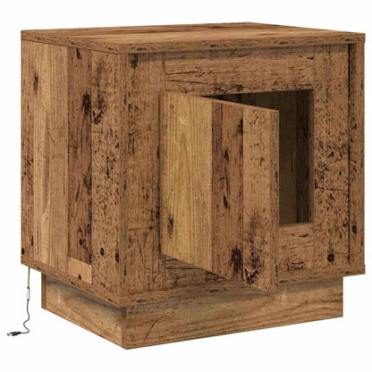 vidaXL Nachttisch 2 pcs Altholz 44 x 34,5 x 45 cm Holzwerkstoff