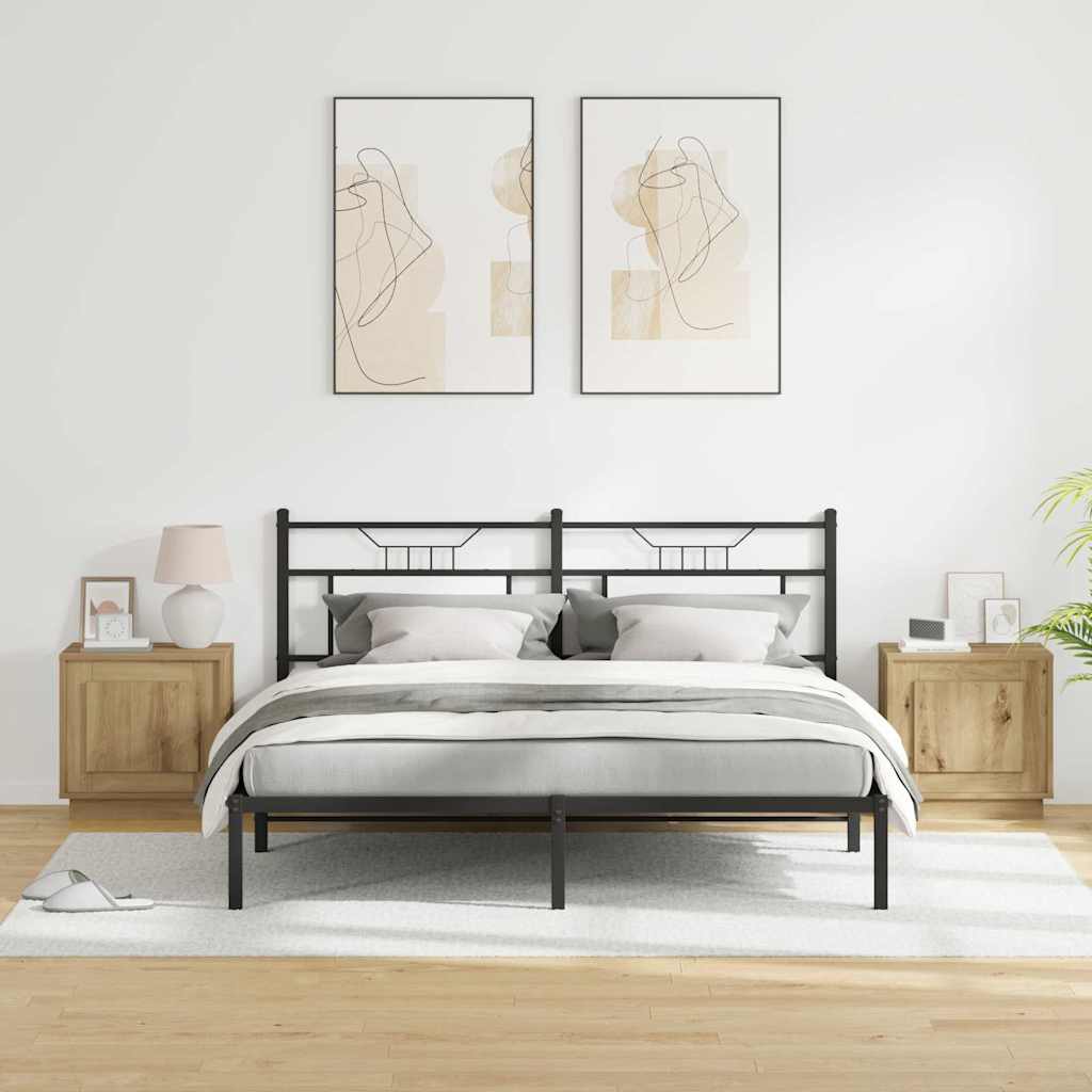 Nachttisch 2 pcs Artisan-Eiche 44 x 34,5 x 45 cm Holzwerkstoff