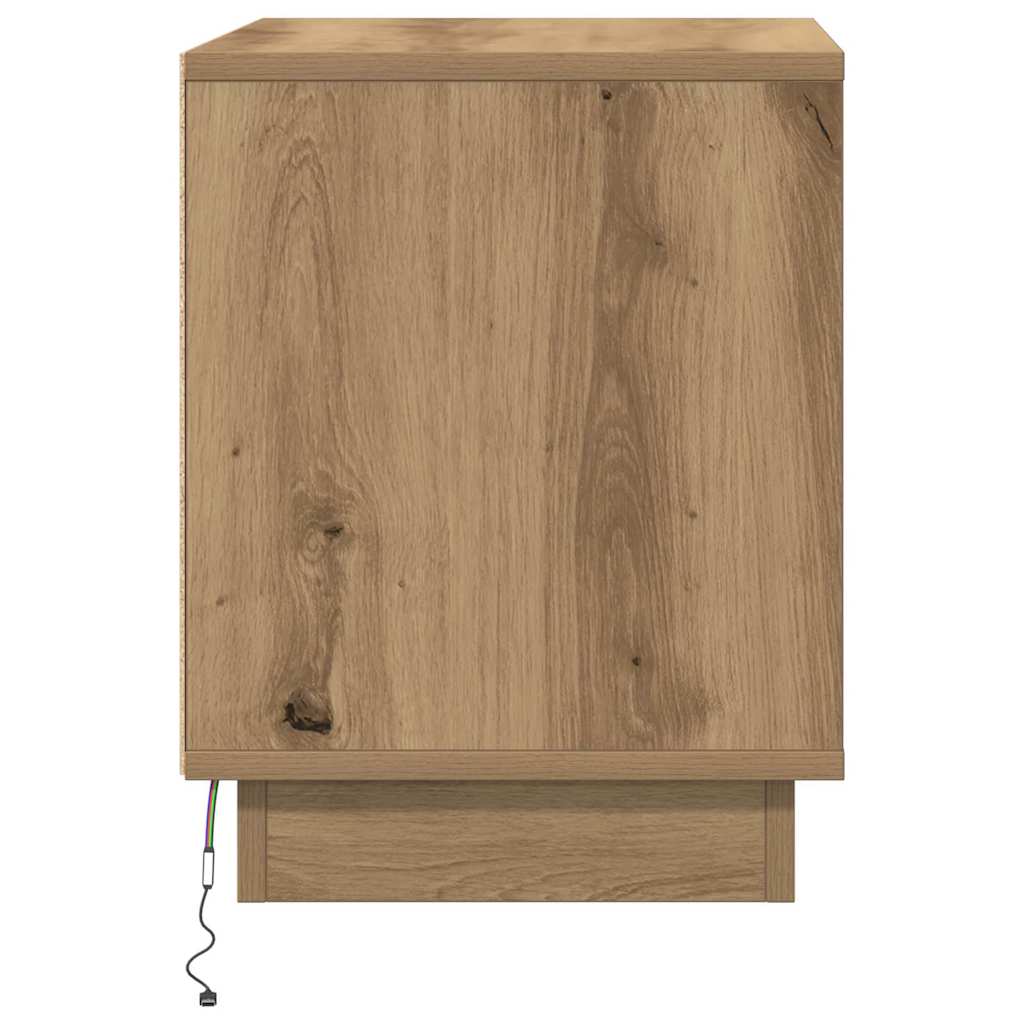 Nachttisch 2 pcs Artisan-Eiche 44 x 34,5 x 45 cm Holzwerkstoff