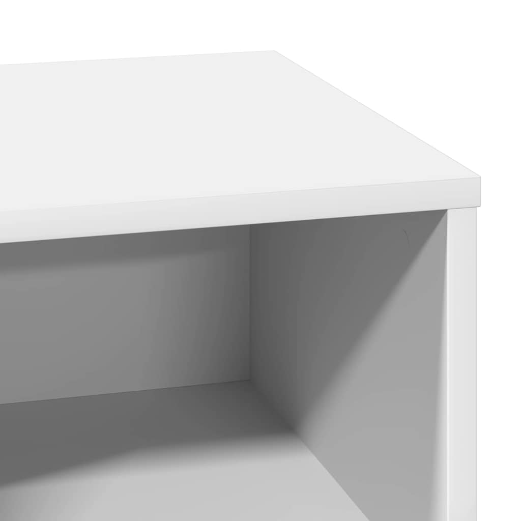 vidaXL Nachttisch mit Schubladen Weiß 50 x 34,5 x 50 cm Holzwerkstoff