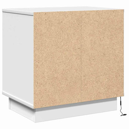 vidaXL Nachttisch mit Schubladen Weiß 50 x 34,5 x 50 cm Holzwerkstoff