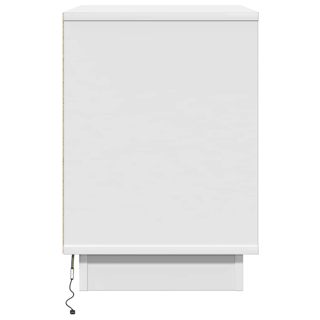 Nachttisch 2 pcs Weiß 50 x 34,5 x 50 cm Holzwerkstoff