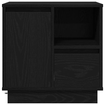 vidaXL Nachttisch Schwarz Eichen-Optik 50 x 34,5 x 50 cm Holzwerkstoff