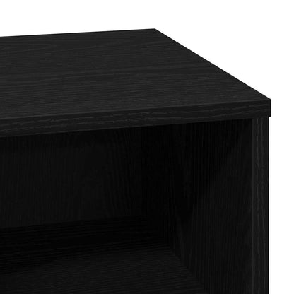 vidaXL Nachttisch 2 pcs Schwarz Eichen-Optik 50 x 34,5 x 50 cm