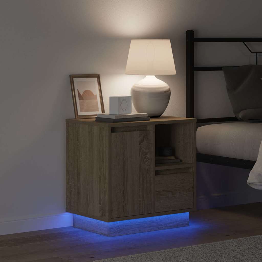 Nachttisch Sonoma-Eiche 50 x 34,5 x 50 cm Holzwerkstoff